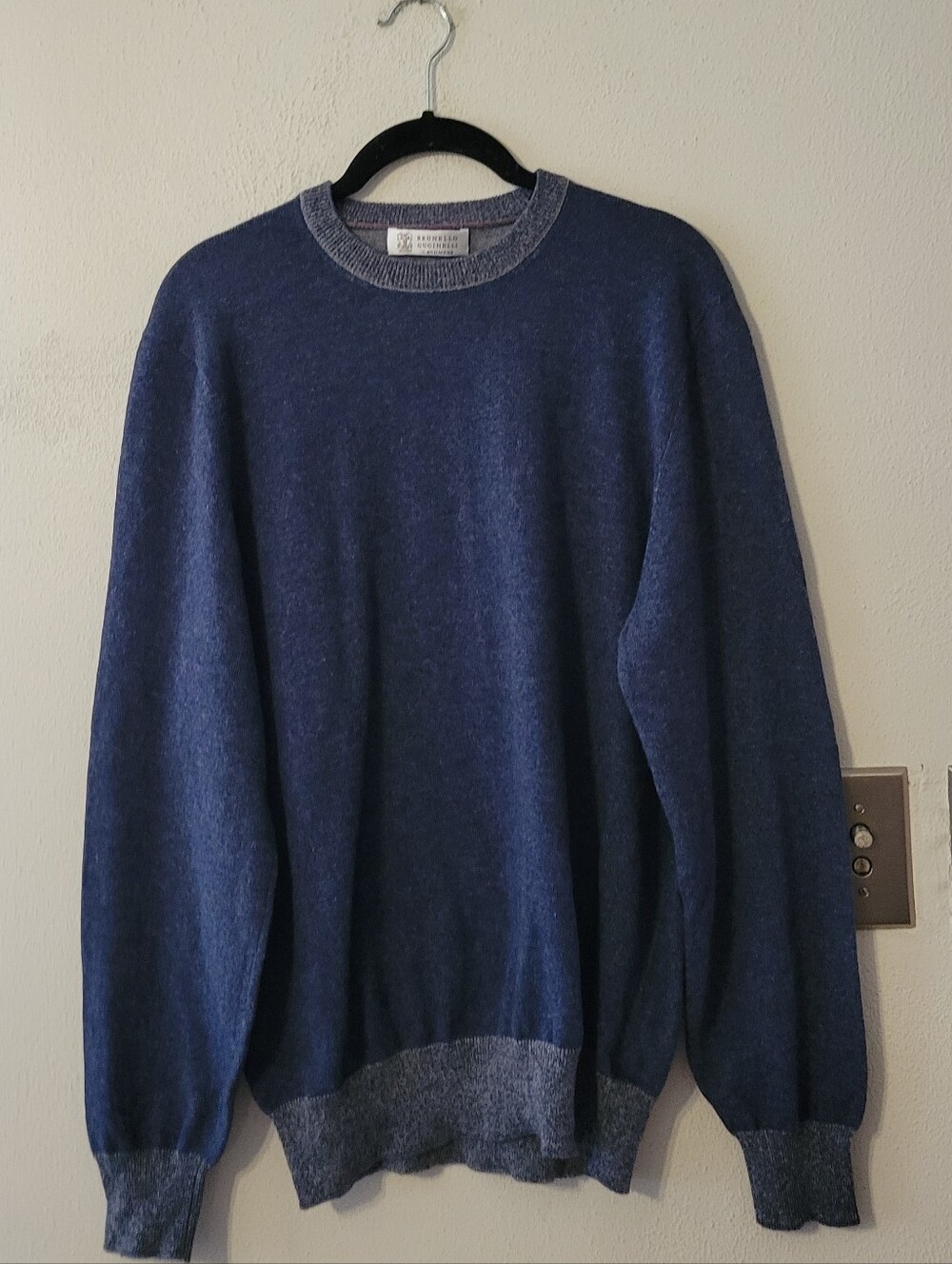 Brunello Cucinelli Cashmere Sweater - blue, grey